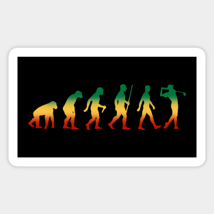 Evolution of golf Sticker